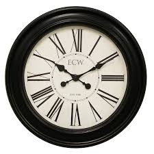 Distressed Bronze Round Wall Clock 30