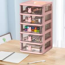 small desk organizer 4 tier clear