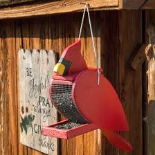 poly bird feeder cardinal