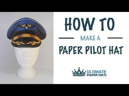 White sailor hats (i purchased mine from oriental trading company.but you may be able to find them at your local craft store. How To Make A Paper Pilot Hat