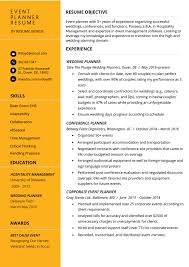 A number of documents are available here to guide you through the. Event Planner Resume Example Tips Resume Genius