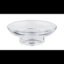 Round Glass Soap Dish