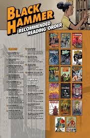 The only lists i found are 6 years old. Black Hammer Reading Guide Blog Dark Horse Comics