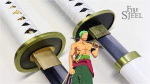 One Piece | Zoro's Wado Ichimonji Sword (Battle-Ready and Carbon Steel) -  YouTube