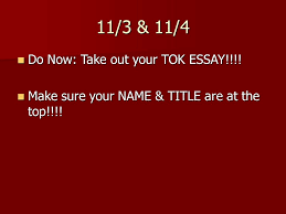 TOK Essay Planning Scaffold  for essay of      words  SlideShare