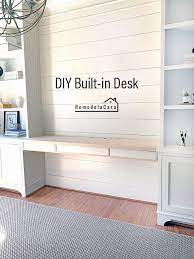 Diy Built In Desk Remodelando La Casa