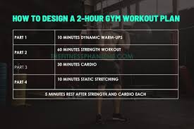 2 hour cardio and strength workout plan