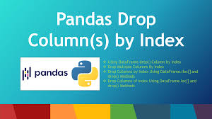 drop column s by index in pandas