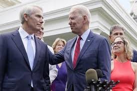 Biden thanks senators for passing bipartisan infrastructure bill president biden celebrated the senate's passage of a $1 trillion package to upgrade roads, bridges, rail and water. Bipartisan Infrastructure Deal Back On Track After Walk Back
