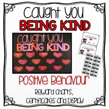 Positive Behaviour Reward Charts Display Bulletin Board Caught You Being Kind