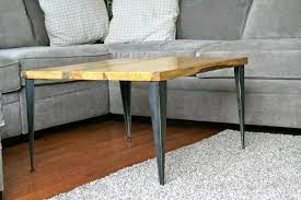 End Table With Tapered Angle Iron Legs