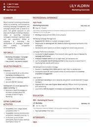 Marketing Resume Examples And Samples