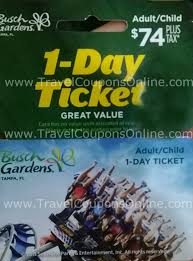 busch gardens ta tickets publix