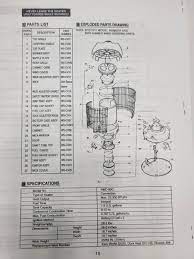 dyna glo rmc 95c owners parts manual