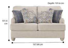 Charlotte Fabric 2 Seater Loveseat