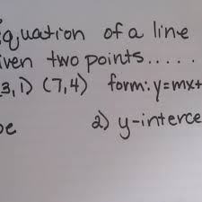 Writing A Linear Equation Math