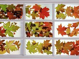 Autumn Leaves Stained Glass Window