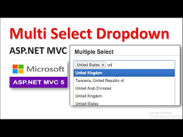 how to create a multi select dropdown