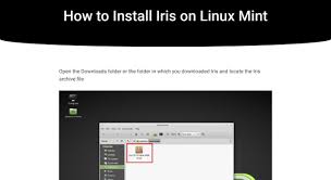 linux mint install archives iris