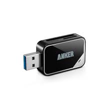 It comes with a 3' long usb 3.0 cable and has a usb 3.0 micro b port so you can easily replace this with a longer cable if you need to. Anker Usb 3 0 Card Reader 8 In 1