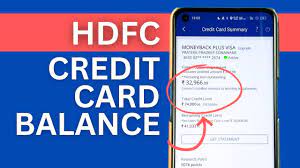 check hdfc bank credit card balance