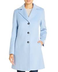 Blue Coat Outfit Wool Blend Coat