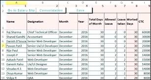 Free Annual Leave Planner Excel Template 2018 Download Salary Sheet