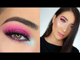 hot pink smokey eye makeup tutorial