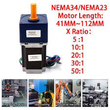 nema23 nema34 gear stepper motor ratio
