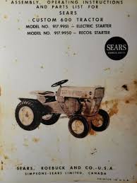 Sears Custom 600 Lawn Garden Tractor