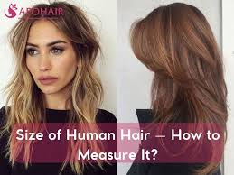 size of human hair how to mere it