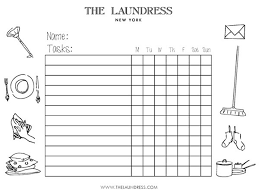 The Little Laundress Chore Chart And Task List
