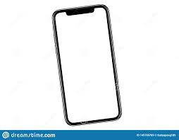 Smartphone Similar To Iphone Xs Max With Blank White Screen For Infographic  Global Business Marketing Investment Plan Stock Illustration - Illustration  of message, blank: 145166769