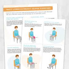 basic lower extremity seated exercises