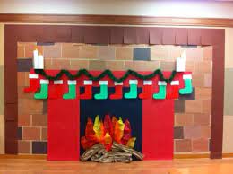 Diy Paper Fireplace For Santa Visit