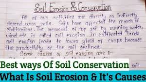 soil erosion and conservation essay