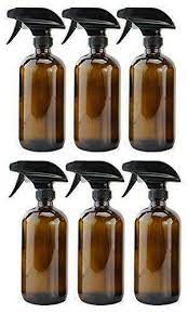 16oz Amber Glass Spray Bottles 6 Pack