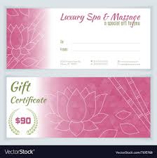 There are portrait and landscape versions for each reward somebody today! Spa Gift Certificate Template Free Cprc