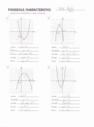 Quadratic Functions Worksheet Answers