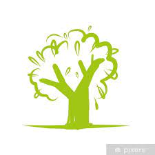 Wall Mural Green Tree Icon For Your