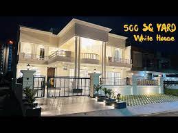 500 Sq Yard 5 Bedroom White King House