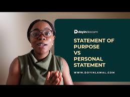purpose and personal statement