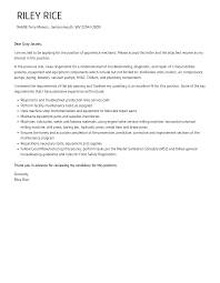 appice mechanic cover letter