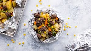 beef and veggie foil dinner packets