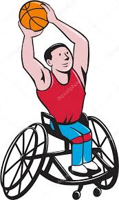 wheelchair basketball player shooting