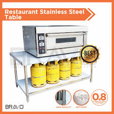 stainless steel kitchen table
