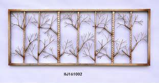 Iron Rectangle Fancy Tree Frame Wall