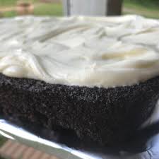homemade chocolate cake with cream