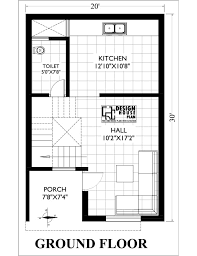 20x30 Duplex House Plans East Facing