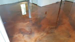 garner basement metallic floor